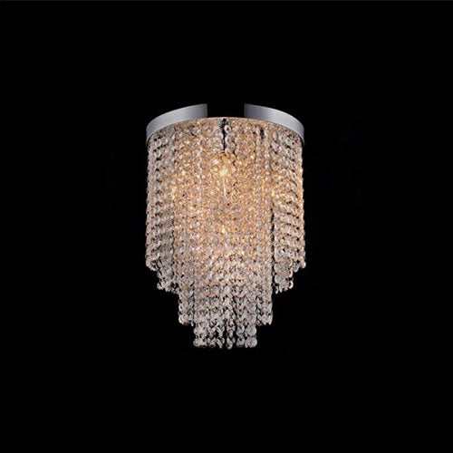 K. Light Round K9 Crystal LED Small Ceiling Light