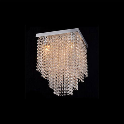 K. Light Square K9 Crystal LED Small Ceiling Light
