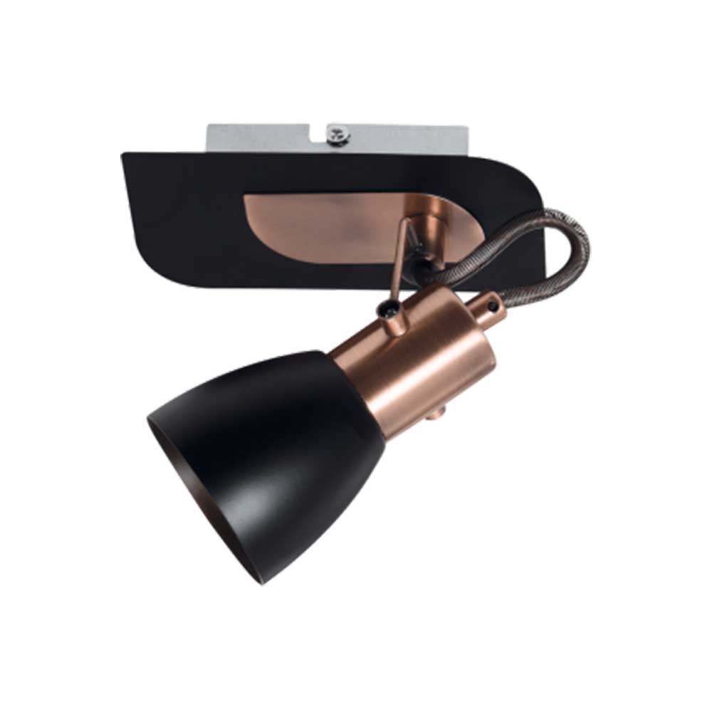 Bright Star Metal Spotlight GU10 50W - Black / Copper