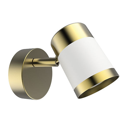 Bright Star Cup Style Spotlight - Brass & White