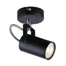 Load image into Gallery viewer, Bright Star Black Metal and Polished Chrome Spotlight

