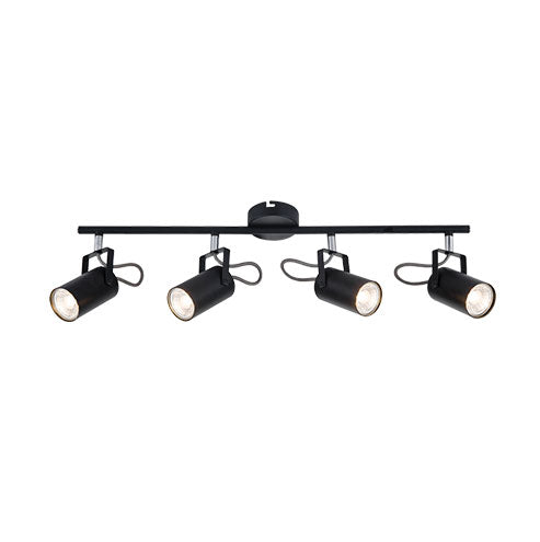 Bright Star Metal Spotlight - Black / Polished Chrome