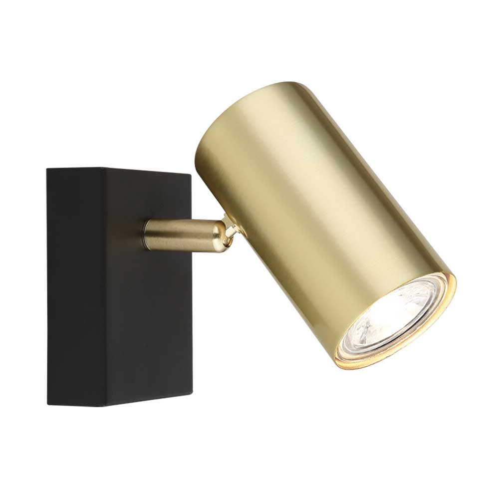 Bright Star Metal Spotlight GU10 50W - Black / Gold