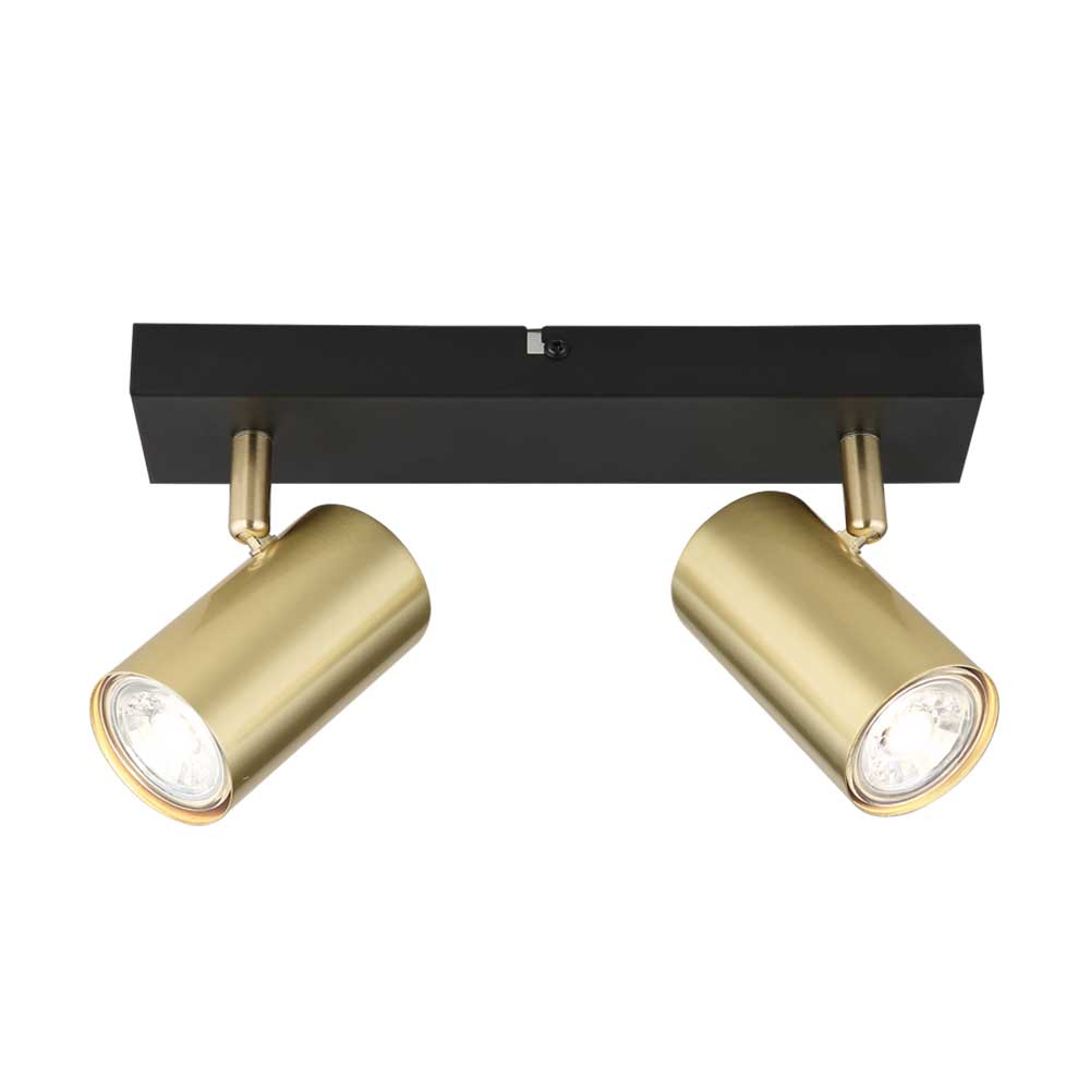 Bright Star Dual Metal Spotlight GU10 50W - Black / Gold