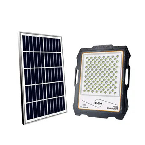 O-Lite Solar LED Floodlight 300W - Black