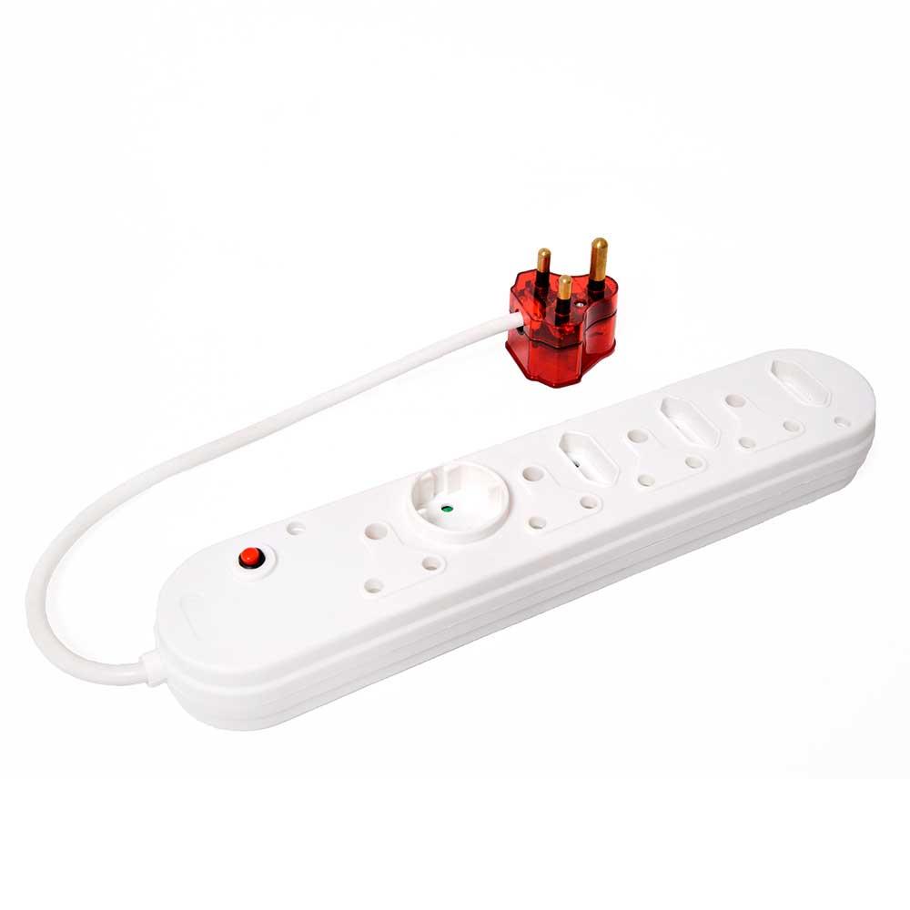 Multiplug Selectrix Unswitched High Surge 8-Way Multiplug 4 RSA 3 Slimline 1 Sch ...