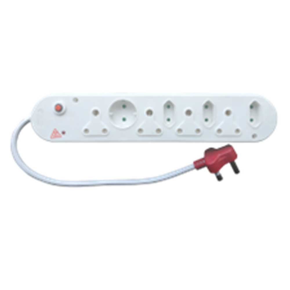 Selectrix 8-Way Unswitched Multiplug + Surge 0.5m