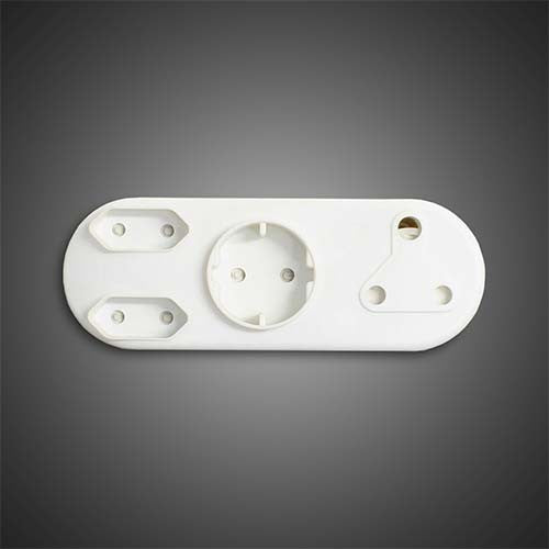Selectrix Adaptor RSA Schuko 2 Euro - White