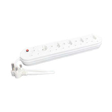 Load image into Gallery viewer, Selectrix Unswitched Multiplug 5 RSA 4 Slimline Schuko - White
