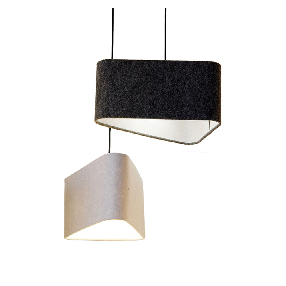 Wire World Triangular Felt Pendant