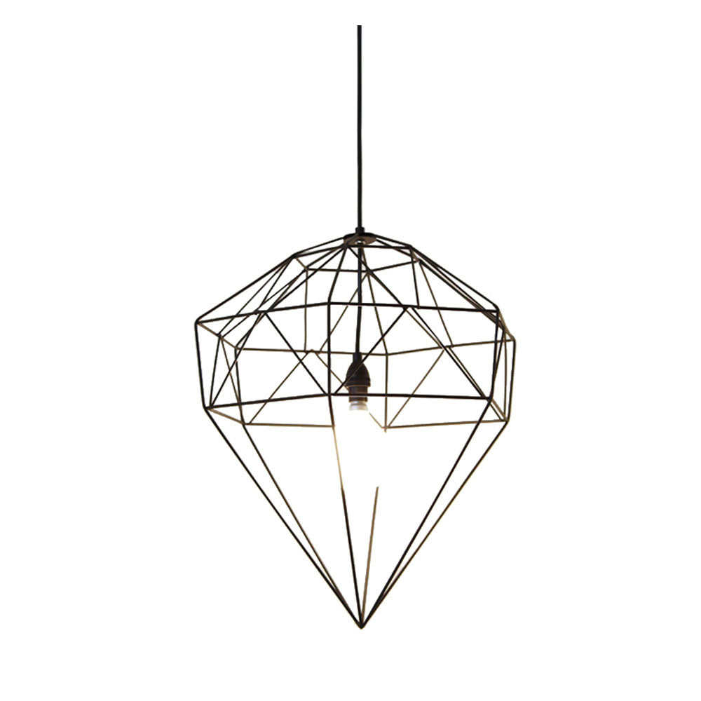 Wire World Small Diamond Wired Pendant