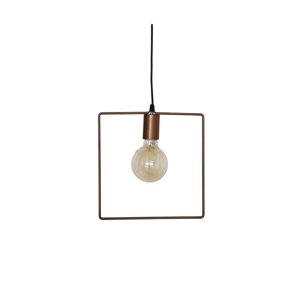 Wire World Square Wired Bulb Pendant
