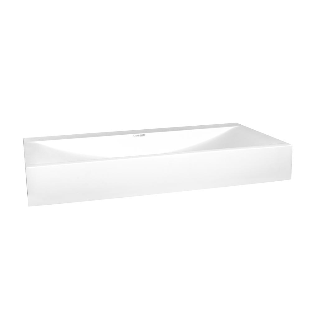 Crystallite Stone Single Wave Basin