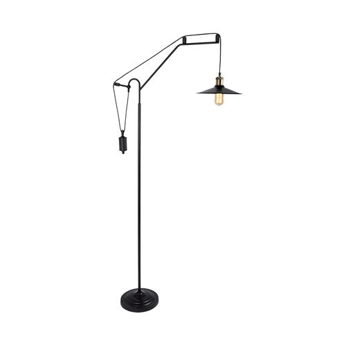 Bright Star Drop Matt Black Floor Standing Lamp