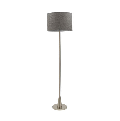 Bright Star Grey Shade Floor Standing Lamp