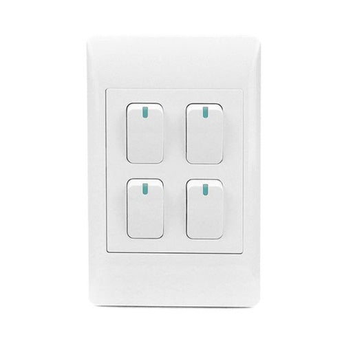 S-TEC 4 Lever 1-Way Light Switch 4 x 2