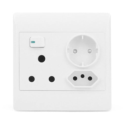 S-TEC RSA + 3 x Slimline + Schuko Combo Socket 4 x 4