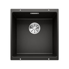 Load image into Gallery viewer, BLANCO SubLine 400-U Silgranit Single Bowl Undermount Sink - Black
