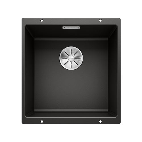 BLANCO SubLine 400-U Silgranit Single Bowl Undermount Sink - Black