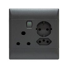 Load image into Gallery viewer, CBi Switch Ultra RSA + V-Slim + Schuko Combo Socket 4x4
