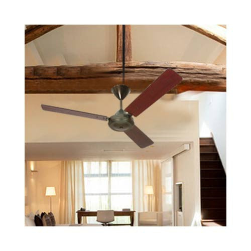 Solent High Breeze 3 Blade Ceiling Fan 1200mm - Bronze & Mahogany