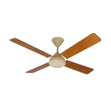 Load image into Gallery viewer, Solent High Breeze 4 Blade Ceiling Fan 1200mm - Biscuit &amp; Oak
