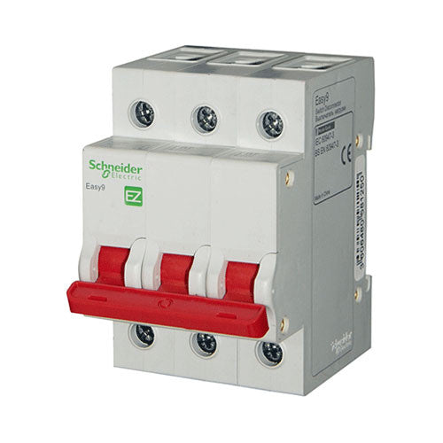 Schneider Electric Easy9 Isolator 63A 3 Pole 3kA