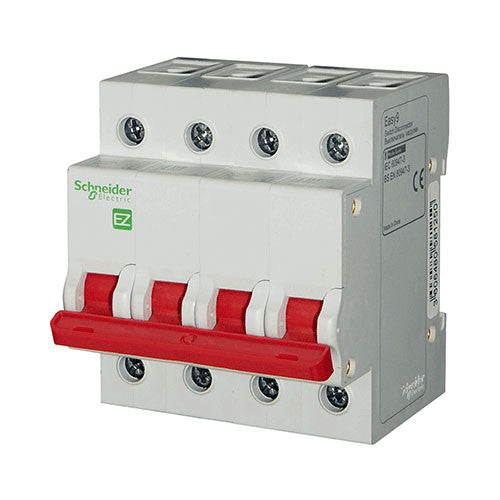 Schneider Electric Easy9 Isolator 63A 4 Pole 3kA