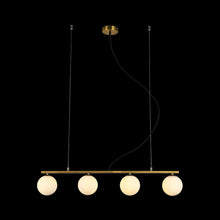 Load image into Gallery viewer, K. Light Linear LED 4 Light Globe Pendant
