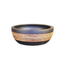 Load image into Gallery viewer, Trendy Taps Basin Vas Wooden Accent Vanity Basin - Matt Black
