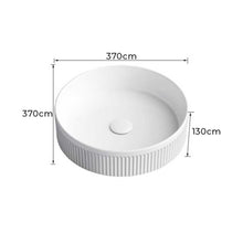 Load image into Gallery viewer, Trendy Taps Round Fluted Basin - White
