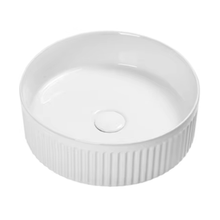 Load image into Gallery viewer, Trendy Taps Round Fluted Basin - White

