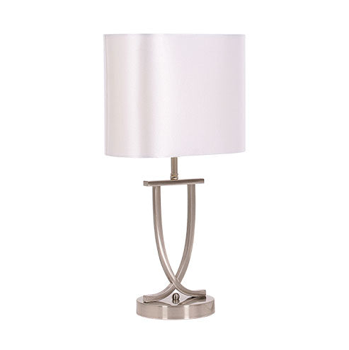 Bright Star Twist Table Lamp Pearl White
