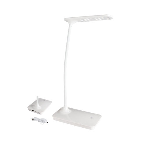 Bright Star LED White Table Lamp with USB Port