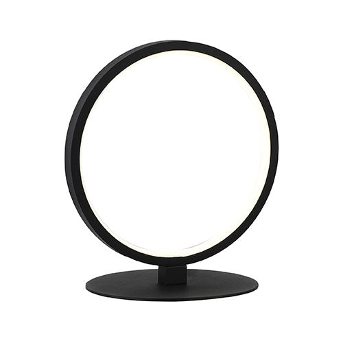 Round Acrylic LED Table Lamp - Black