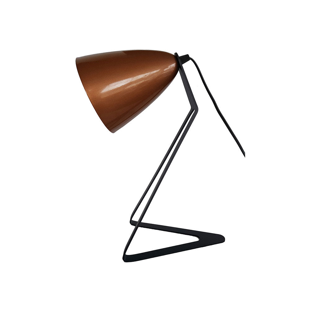 Copper Shade Desk Lamp - Charcoal