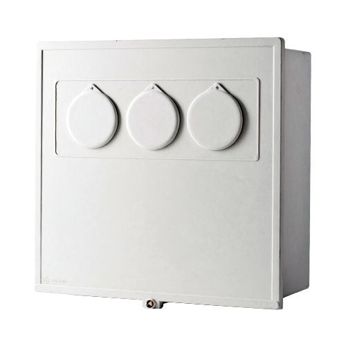 Allbro TMB-3 Meter Box with 3 Windows - 445 x 465 x 210mm