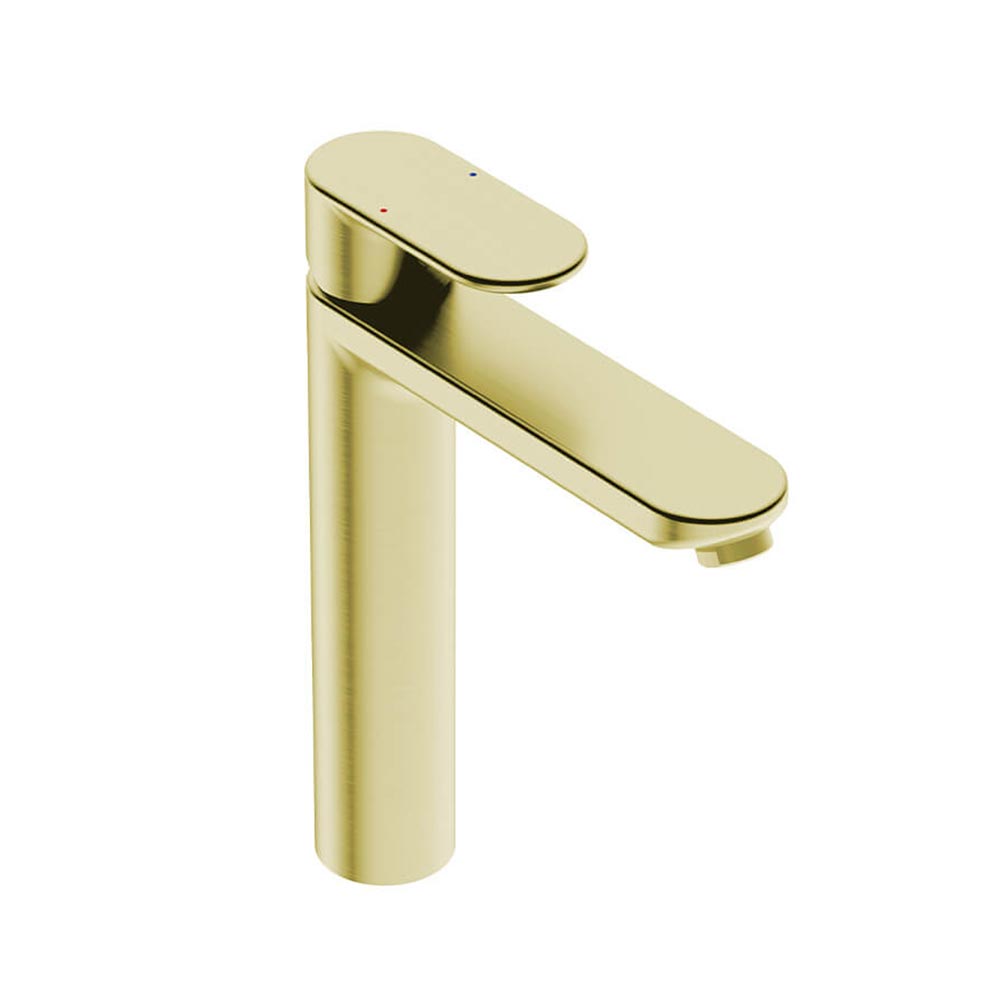 LIQUIDRed  Solace High Rise Basin Mixer Tap- Champagne Gold