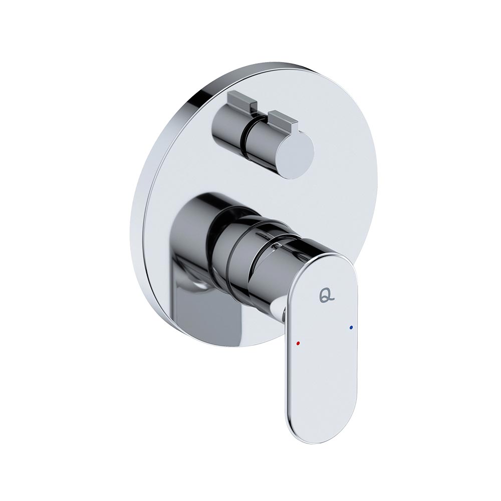 LiquidRed Solace Concealed Bath Mixer Tap - Chrome