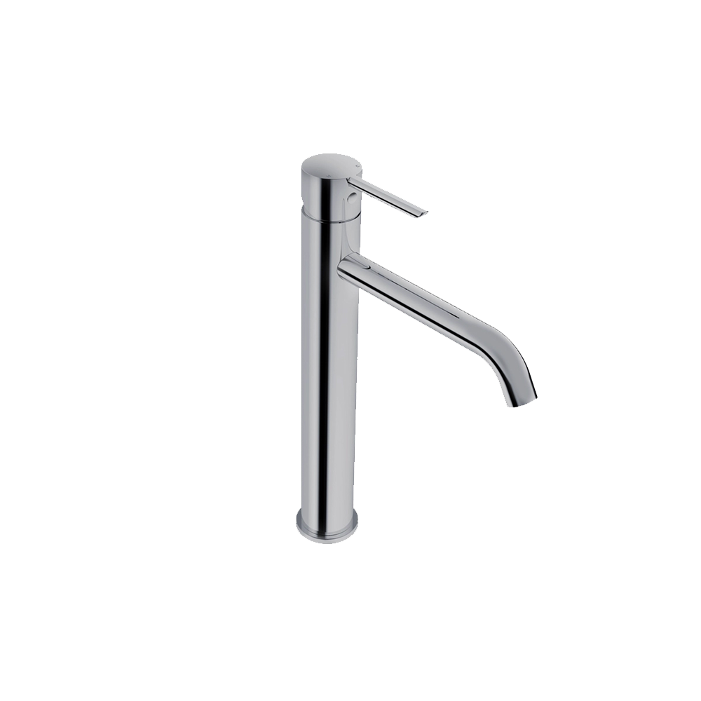 LIQUIDRed STILO Basin Wall Spout 200mm - Chrome