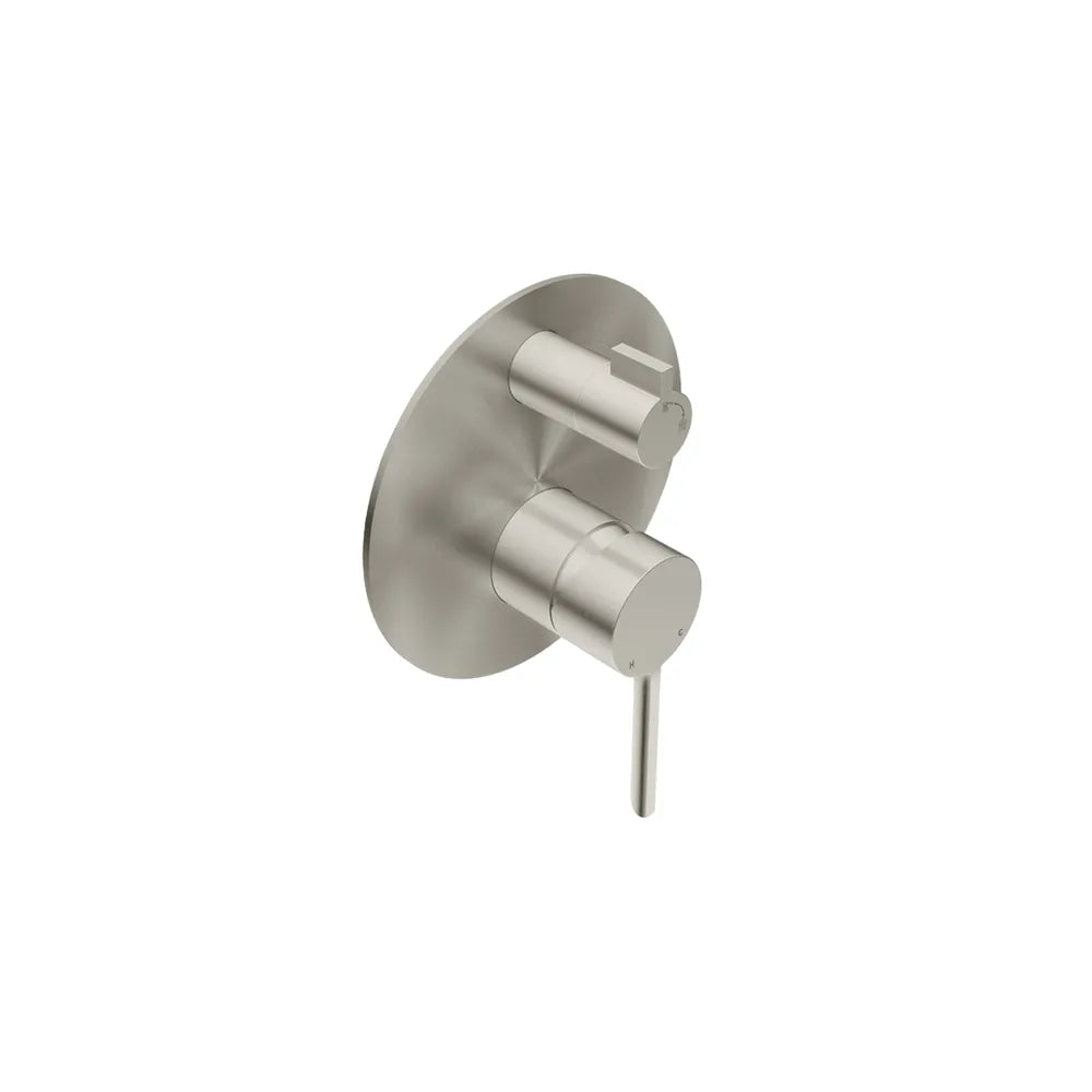 LIQUIDRed STILO Shower Mixer with Divert Trim Set - Brushed Stainless Steel