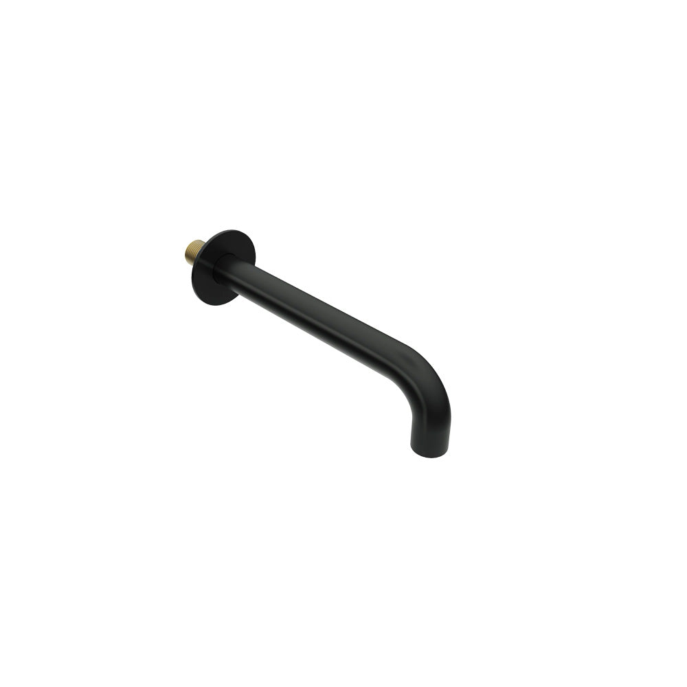 LIQUIDRed STILO Bath Wall Spout 200mm - Matt Black