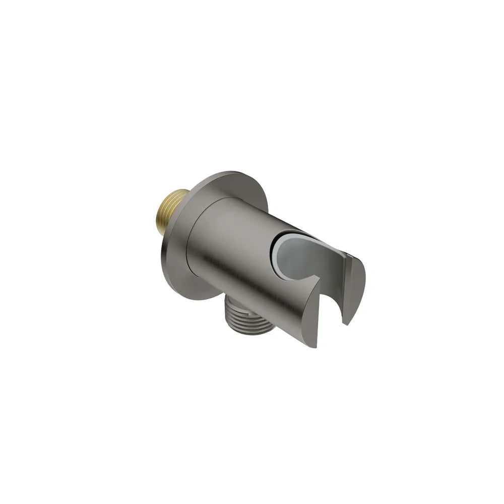 LIQUIDRed STILO Hand Shower Holder + Connector - Brushed Graphite