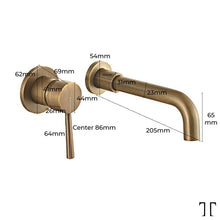 Load image into Gallery viewer, Trendy Taps Cuivre Basin Spout and Mixer - Brass
