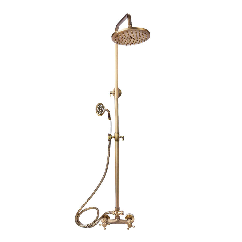 Trendy Taps Cuivre Wall Mounted Dual Handle Shower Set