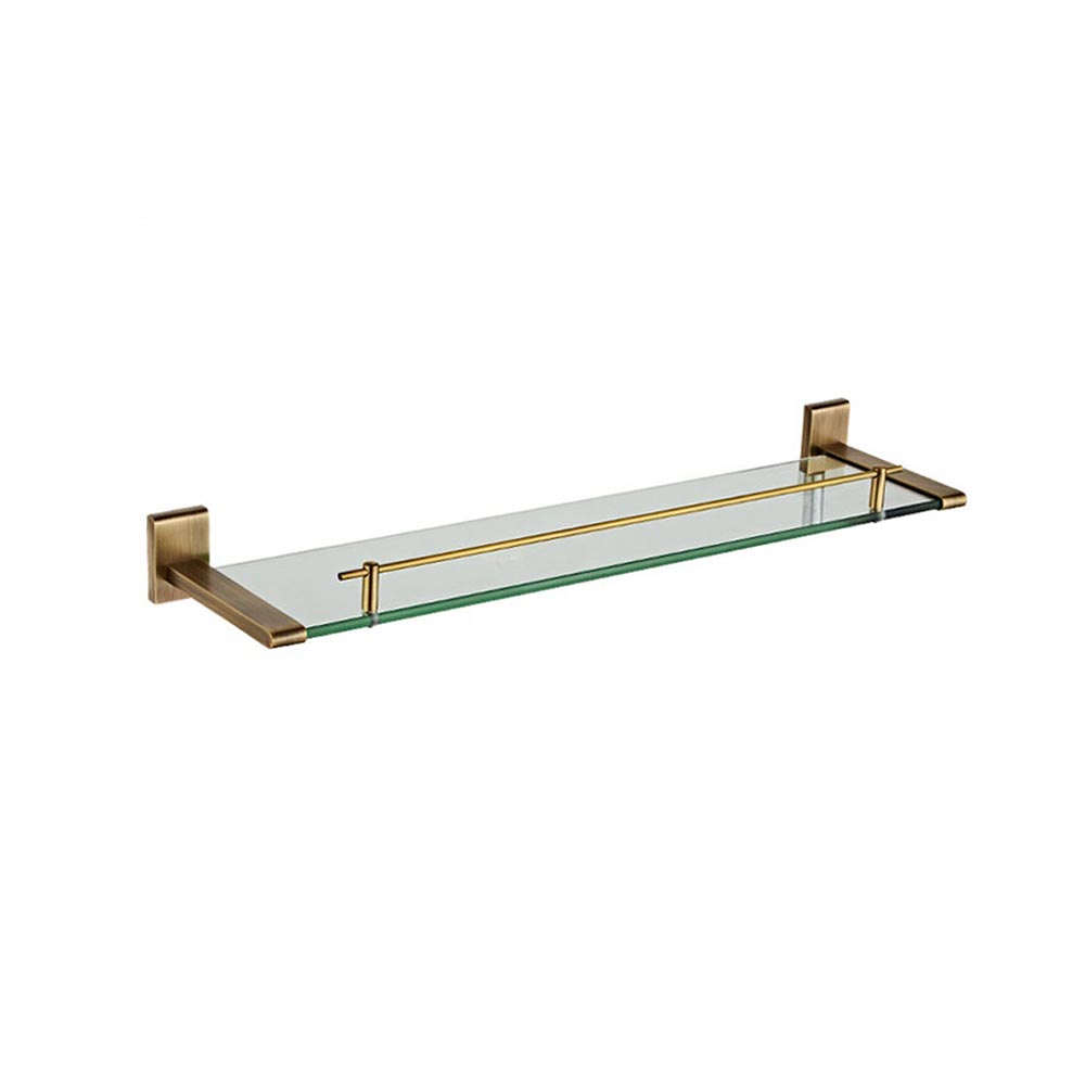 Trendy Taps Glass Shelf - Brass