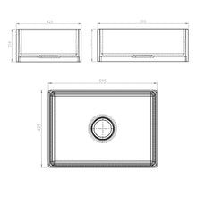 Load image into Gallery viewer, Two Tone Stone Single Bowl Counter Top Butler Sink
