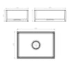 Two Tone Stone Single Bowl Counter Top Butler Sink