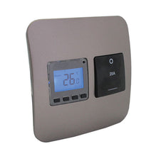 Load image into Gallery viewer, VETi &lt;i&gt;1&lt;/i&gt; Programmable Thermostat with Isolator Switch 4 x 4 - Black Modules
