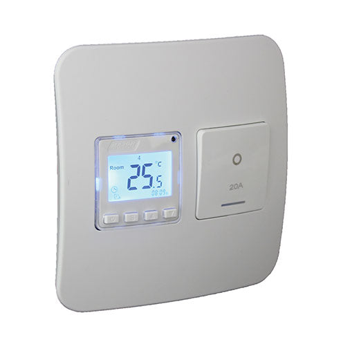 VETi <i>1</i> Programmable Thermostat with Isolator Switch 4 x 4 - White Modules